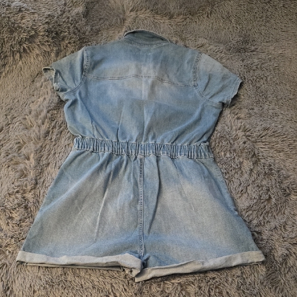 Celebrity Pink Denim Jumpsuit - Blue - Picture 5 of 8